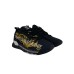 Versace Jeans Couture Sneakers Nera con stampa Logo Space Couture laterale