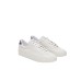 K-Way Sneakers Bianca da uomo con tomaia in pelle 