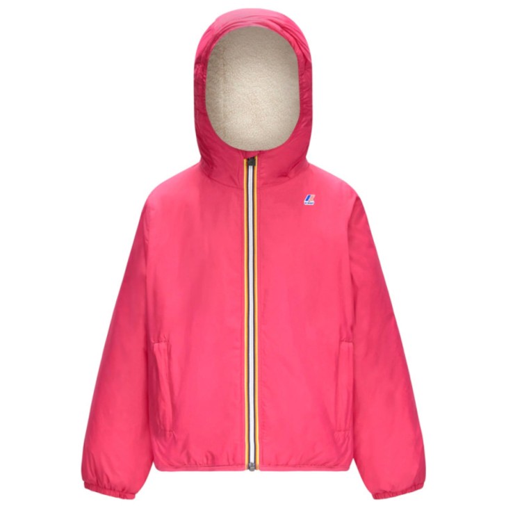 K-Way giubbotto fucsia da bimba 