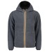 K-WAY Giubbotto da Uomo JACK SHERPA POLAR REVERSIBLE BLACK P-GREY