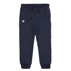 K-Way pantalone blu con logo 