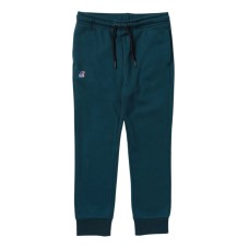 K-Way pantalone verde con logo nella parte anteriore 