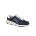 Premiata Sneakers in pellame morbido scamosciato e nylon blu