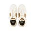 LA MARTINA SNEAKER IN LEATHER WHITE E COGNAC 