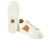 LA MARTINA SNEAKER IN LEATHER WHITE E COGNAC 