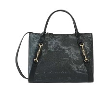 Alviero Martini 1a Classe borsa a mano con stampa Geo Classic nera