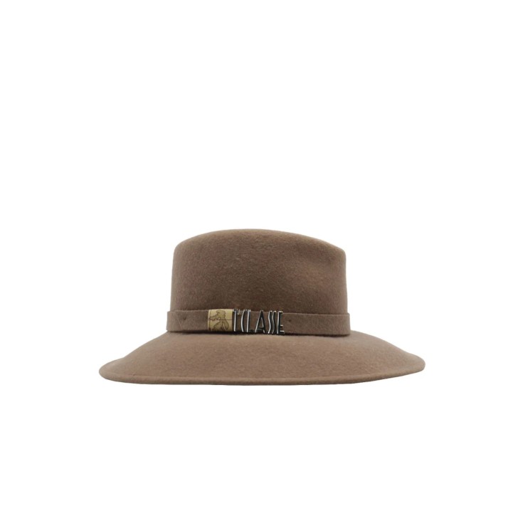 Alviero Martini 1a Classe cappello in feltro cammello con logo 