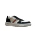 4US SNEAKER IN LEATHER WHITE BLACK DA UOMO