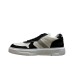 4US SNEAKER IN LEATHER WHITE BLACK DA UOMO