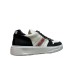 4US SNEAKER IN LEATHER WHITE BLACK DA UOMO