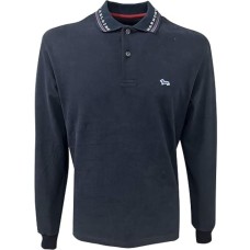 Harmont & Blaine POLO COLLO JACQUARD Blu navy