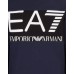 EA7 Emporio Armani Felpa blu con logo da Uomo
