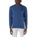 REFRIGIWEAR COLIN/1 PULLOVER AZZURRO A GIROCOLLO DA UOMO CON LOGO NELLA PARTE ANTERIORE 