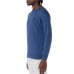 REFRIGIWEAR COLIN/1 PULLOVER AZZURRO A GIROCOLLO DA UOMO CON LOGO NELLA PARTE ANTERIORE 