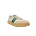 4US SNEAKER WHITE BLU NAVY IN LEATHER E SUEDE DA UOMO 