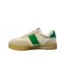 4US SNEAKER WHITE GREEN IN LEATHER E SUEDE DA UOMO 