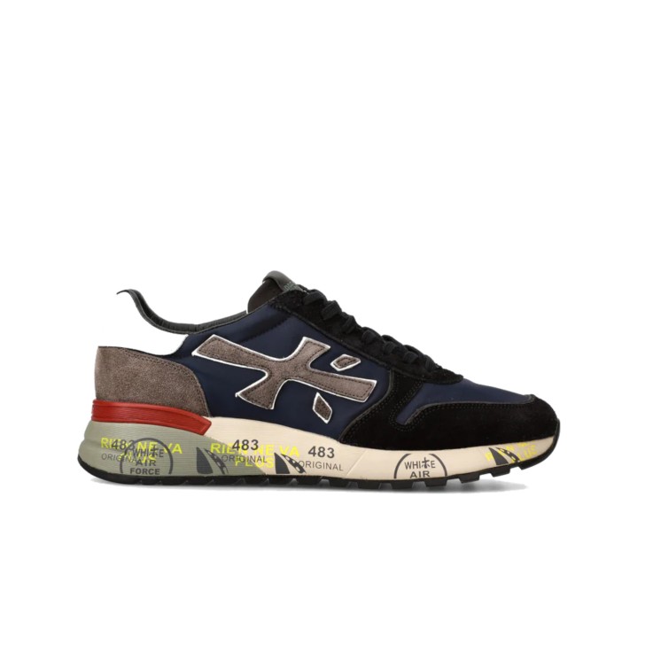 PREMIATA MICK_6421 SNEAKER IN NYLON E SUEDE BLUE GREY