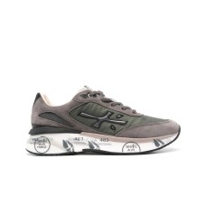 PREMIATA MOERUN_7106 SNEAKER IN SUEDE E NYLON GREEN GREY 