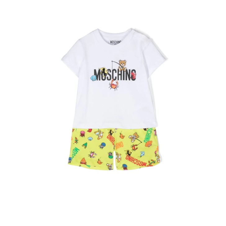 Moschino COMPLETO T-SHIRT+SHORTS UNISEX