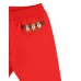 MOSCHINO COMPLETO BABY IN COTONE FELPA FULL ZIP CON CAPPUCCIO+PANTALONE RED