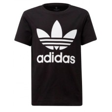 Adidas Originals T-shirt Nera Unisex da Bambino 