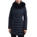 PEUTEREY SERIOLA ML 04 FUR GIUBBOTTO BLU SLIM CON CAPPUCCIO E PELLICCIA 