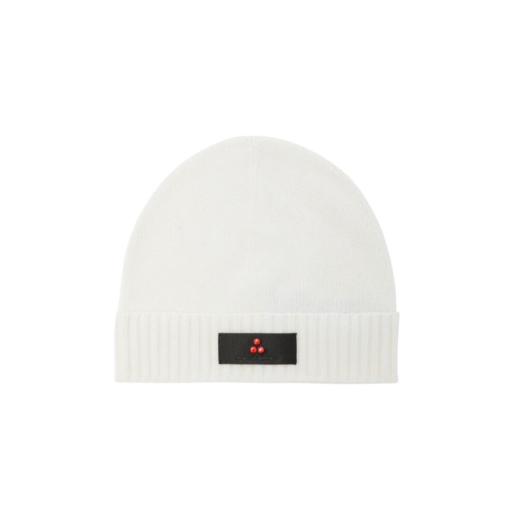 PEUTEREY SILLI 04 CAPPELLO UNISEX BIANCO CON LOGO NELLA PARTE ANTERIORE 