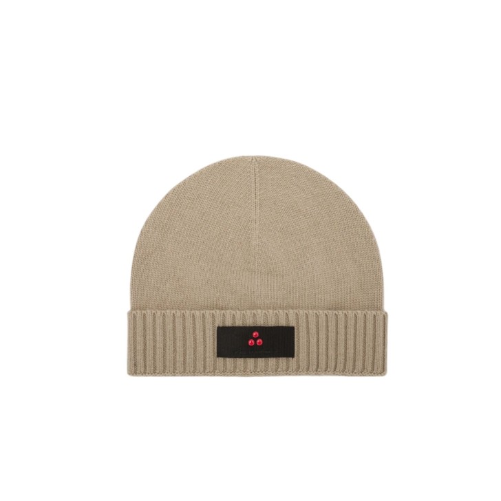 PEUTEREY SILLI 04 CAPPELLO UNISEX BEIGE CON LOGO NELLA PARTE ANTERIORE 