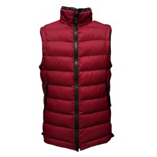 Peuterey Gilet Rosso con due tasche nella parte anteriore chiusura  con zip e logo in collo