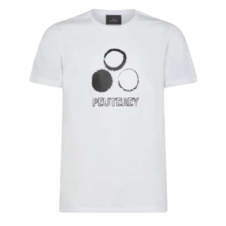 Peuterey T-shirt Bianca da Uomo con logo