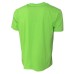 Peuterey T-Shirt verde a girocollo in jersey di cotone con taschino sul petto e scritta Peuterey