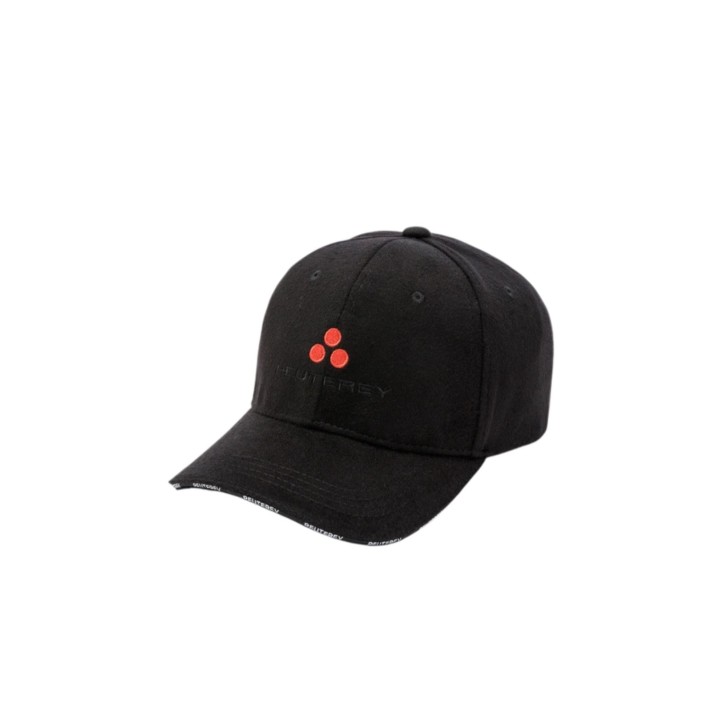 PEUTEREY EROS CAPPELLO DA BASEBALL UNISEX NERO CON LOGO NELLA PARTE ANTERIORE 