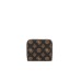 GUESS PORTAFOGLIO SMALL ZIP AROUND BROWN 4G LOGO PEONY ALL OVER