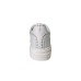 PACIOTTI SNEAKER IN LEATHER TOTAL WHITE CON STAMPA PUGNALE ALL OVER TONO SU TONO E APPLICAZIONI IN METALLO SILVER