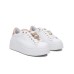 GIO+ SNEAKER PIA244B COMBI IN LEATHER WHITE GUFO