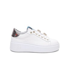 GIO+ SNEAKER PIA282A COMBI IN LEATHER WHITE 