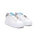 GIO+ SNEAKER PIA282A COMBI IN LEATHER WHITE 