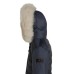 PEUTEREY SERIOLA MQS 04 FOX FUR KID BLU CON LOGO SULLA MANICA 