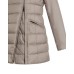 PEUTEREY SERIOLA MQS 04 FOX FUR KID BEIGE CON LOGO SULLA MANICA 