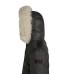 PEUTEREY SERIOLA MQS 04 FOX FUR KID NERO CON LOGO SULLA MANICA 