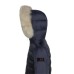 PEUTEREY TURMALET MQS 04 FOX FUR KID BLU CON LOGO SULLA MANICA 