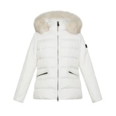 PEUTEREY TURMALET MQS 04 FOX FUR KID BIANCO CON LOGO SULLA MANICA 