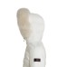 PEUTEREY TURMALET MQS 04 FOX FUR KID BIANCO CON LOGO SULLA MANICA 