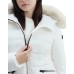 PEUTEREY TURMALET MQS 04 FOX FUR KID BIANCO CON LOGO SULLA MANICA 