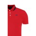 La Martina Polo da Uomo Rossa Logo ricamato a contrasto di colore blu