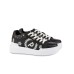 Pollini Sneakers nera CAPSULE COLLECTION HERITAGE DAY SI con macro pattern Heritage