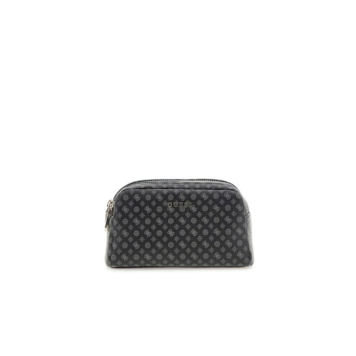 GUESS BEAUTY CASE SMALL BLACK CON STAMPA 4G LOGO ALL OVER