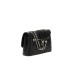 GUESS BORSA A SPALLA TRAPUNTAT BLACK CON LOGO LETTERING