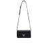 GUESS MINI BORSA A TRACOLLA TRAPUNTATA BLACK CON LOGO LETTERING