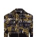 Versace Jeans Couture Felpa Nera da Uomo con stampa Logo Couture